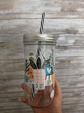 Mason Jar Merchant - Cup With Straw