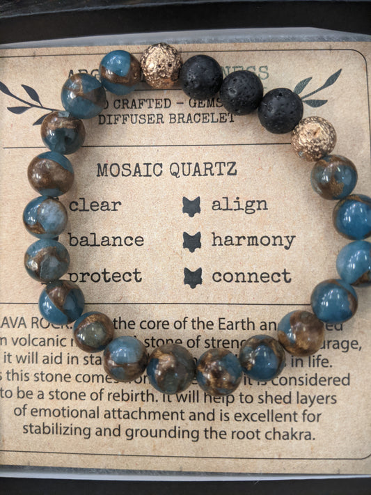 Little Fox Apothecary - Mosaic Quartz Diffuser Bracelets