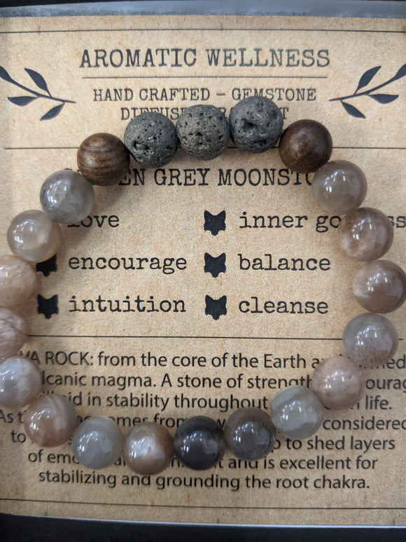 Little Fox Apothecary - Golden Grey Moonstone
