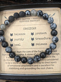 Little Fox Apothecary - Obsidian Diffuser Bracelet
