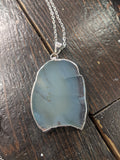 Teaspoon Memories - Agate Pendant Necklace