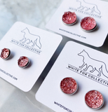 White Fox Collective - 12mm Faux Druzy Earrings