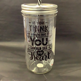 Mason Jar Merchant - Cup With Straw