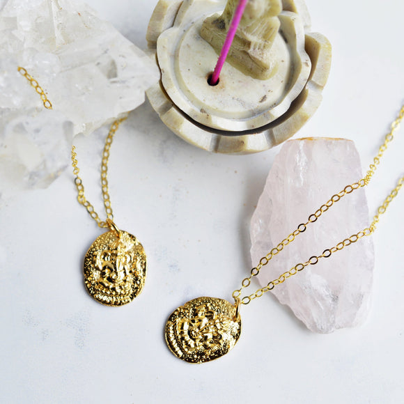 Pink Moon Jewelry - Awakening Gold Coin Necklace