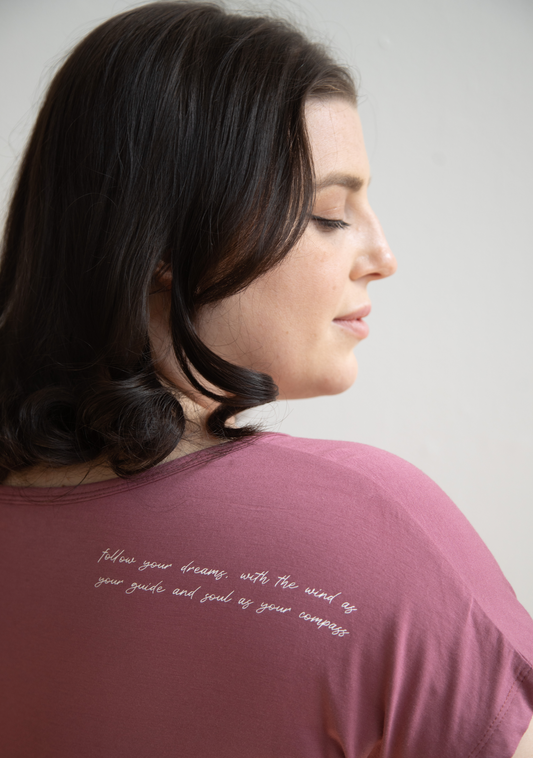 The Roster - Follow your dreams, with the wind as your guide and soul as your compass- Scoop Neck Tee