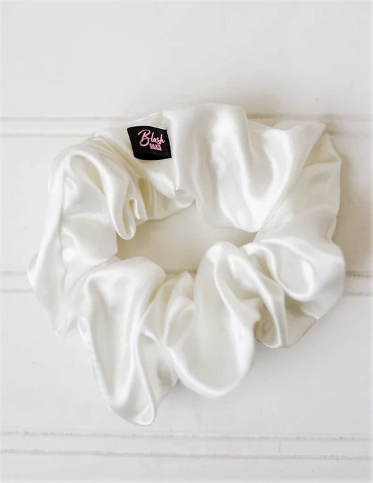 Blush Silks - 100% Mulberry Silk Scrunchies - Pearl