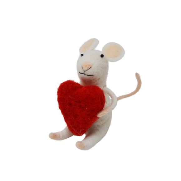 Town & Country - Mouse Ornament - Heart