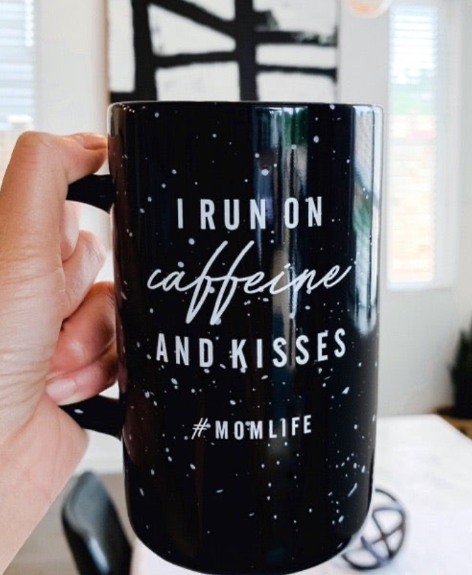 My Cheeky Baby - I Run On Caffeine And Kisses Mug