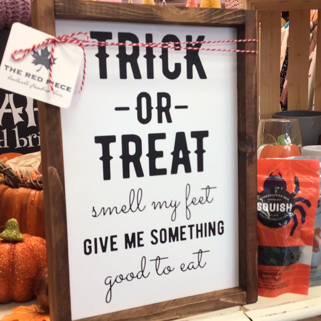 The Red Piece - Trick or Treat Sign
