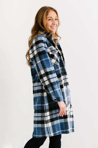 The Roster - Club Confidence Shacket - Glacier Blue