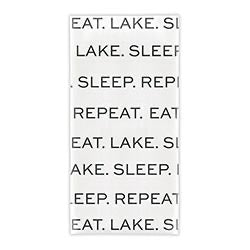 Town & Country - Tea Towel - Lake. Sleep. Repeat.