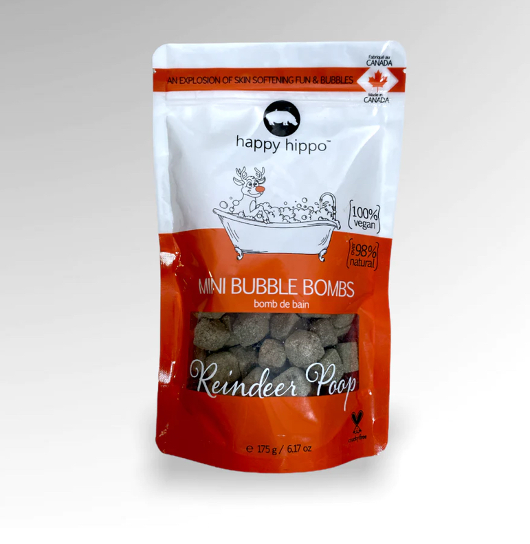 Happy Hippo - Reindeer Poop Mini Bubble Bombs