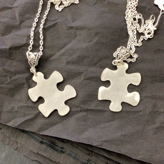 Teaspoon Memories - Puzzle Piece Necklace