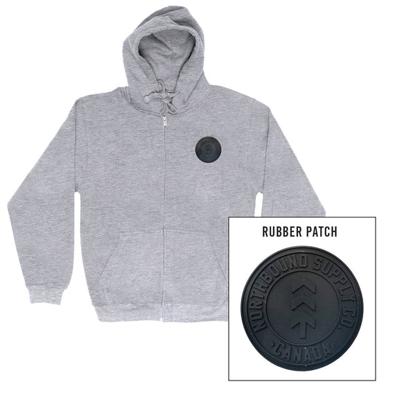 Northbound Supply Co. - Blackout Patch - Rubber Patch - Zip Hoodie