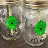 Mason Jar Merchant - Cup With Straw