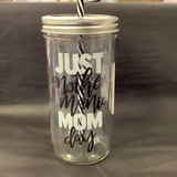 Mason Jar Merchant - Cup With Straw