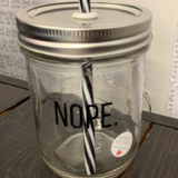 Mason Jar Merchant - Cup With Straw