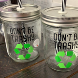 Mason Jar Merchant - Cup With Straw