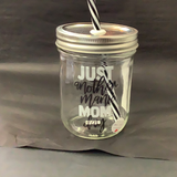 Mason Jar Merchant - Cup With Straw