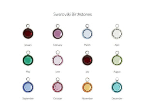 Courtney Rai Dawn - Birthstone Charms - Silver