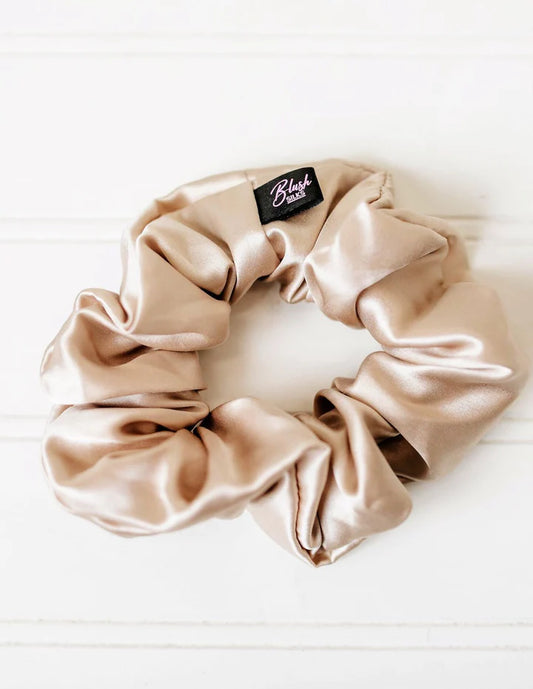 Blush Silks - 100% Mulberry Silk Scrunchies - Champagne