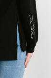 The Roster - Dream without fear- Slit Sweater - Black