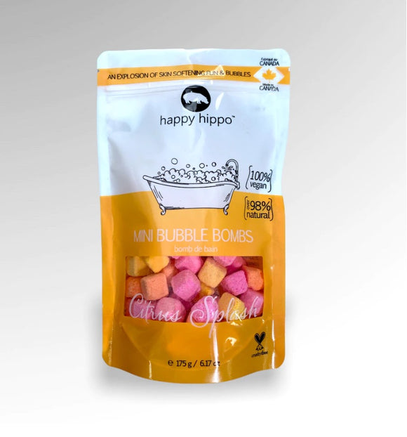 Happy Hippo Bath Citrus Splash Mini Bubble Bombs Town & Country Vintage Home