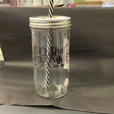 Mason Jar Merchant - Cup With Straw