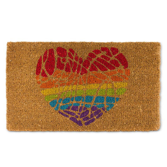 Town & Country - Rainbow Heart Doormat