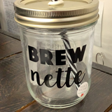 Mason Jar Merchant - Cup With Straw