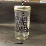 Mason Jar Merchant - Cup With Straw