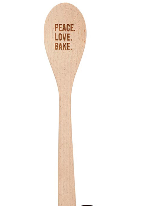 Town & Country - Peace. Love. Bake Wooden Spoon