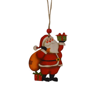 Town & Country - Wooden Ornament - Santa
