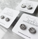 White Fox Collective - 12mm Faux Druzy Earrings