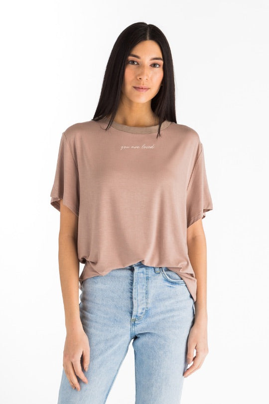 The Roster - You Are Loved Beige T-Shirt