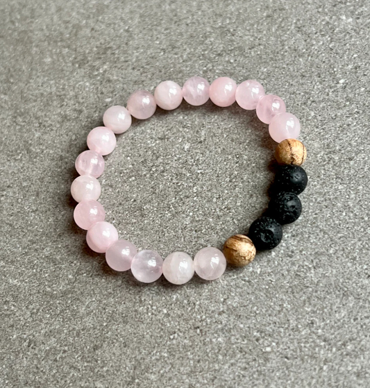 Little Fox Apothecary - Rose Quartz Diffuser Bracelet