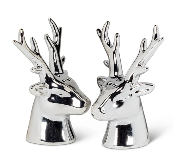 Town & Country - Silver Stag Salt & Pepper Shakers