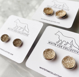 White Fox Collective - 12mm Faux Druzy Earrings